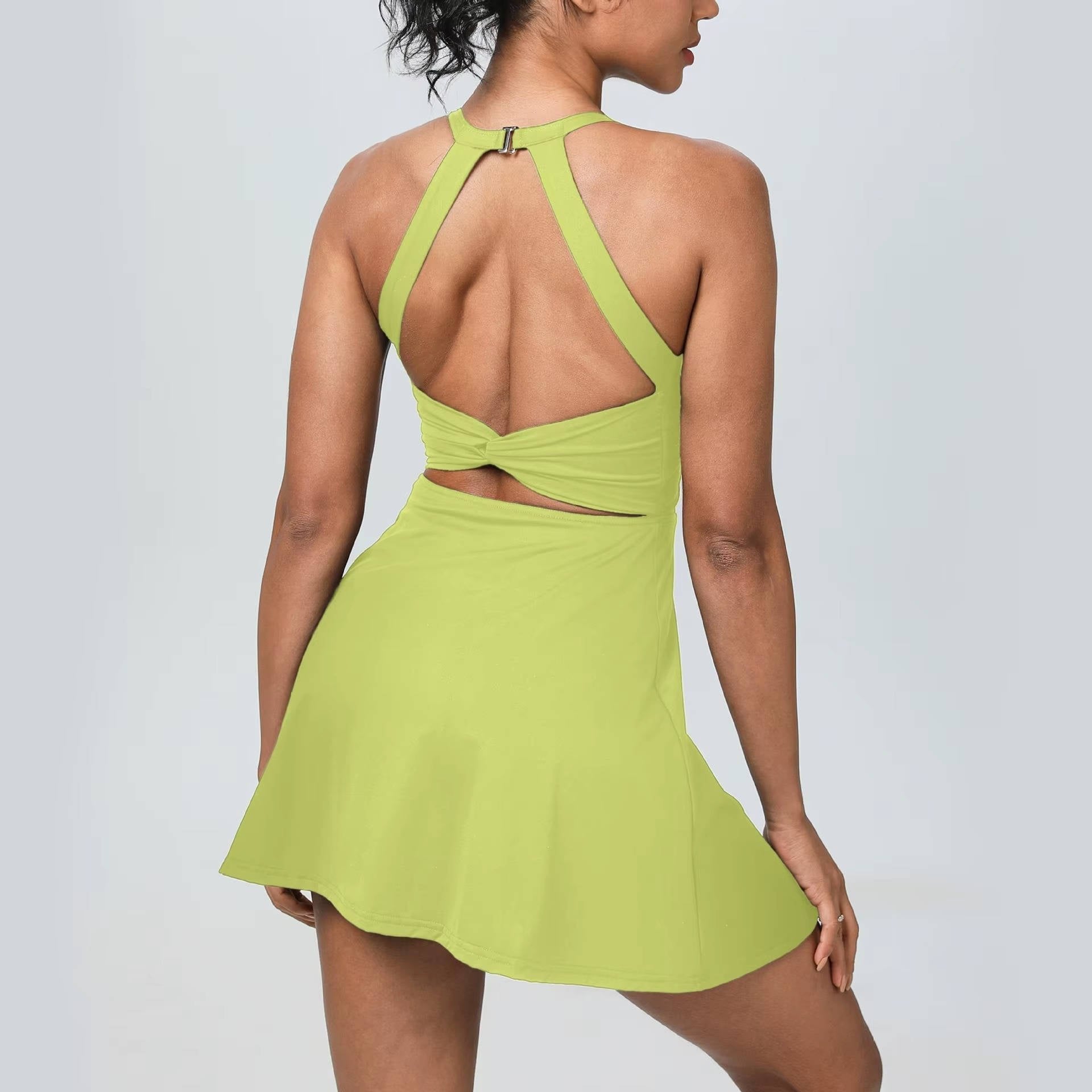 Women's Mini Tennis Dress - Yellow