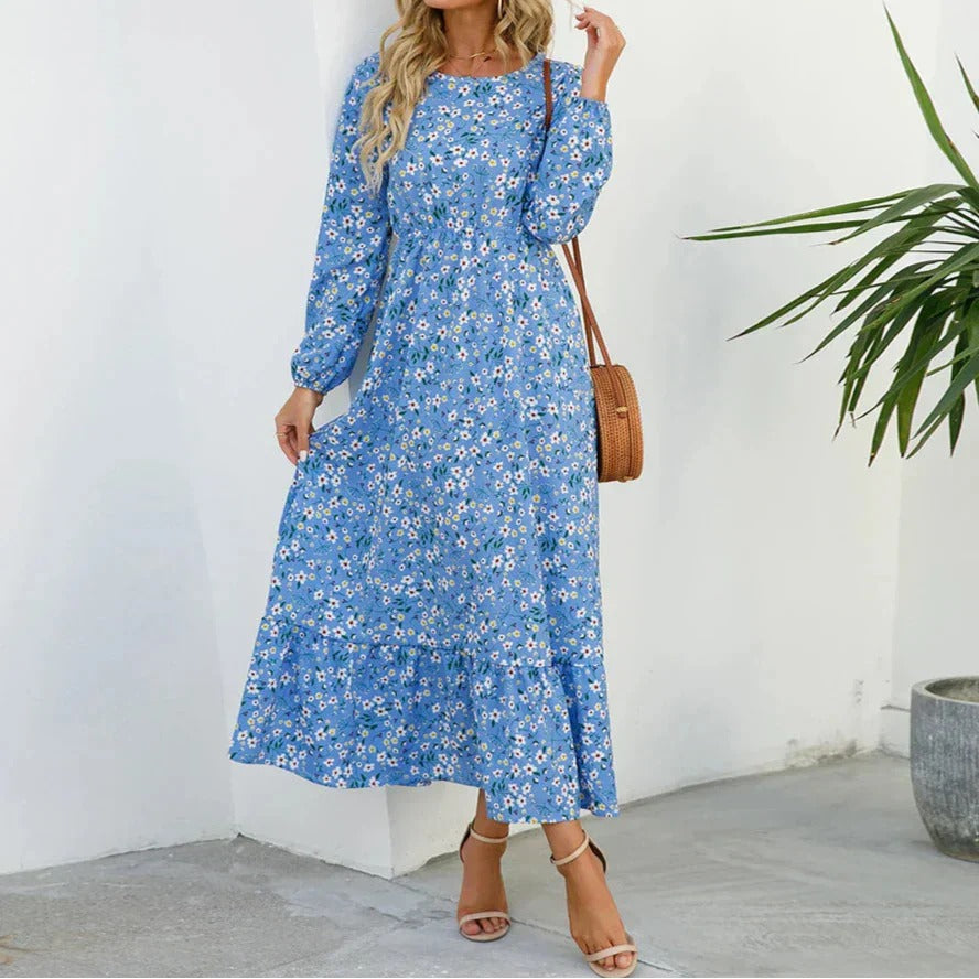 Long Sleeve Floral Maxi Dress
