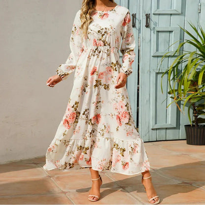 Long Sleeve Floral Maxi Dress