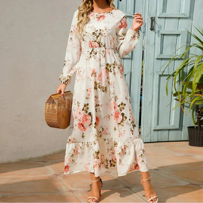 Long Sleeve Floral Maxi Dress