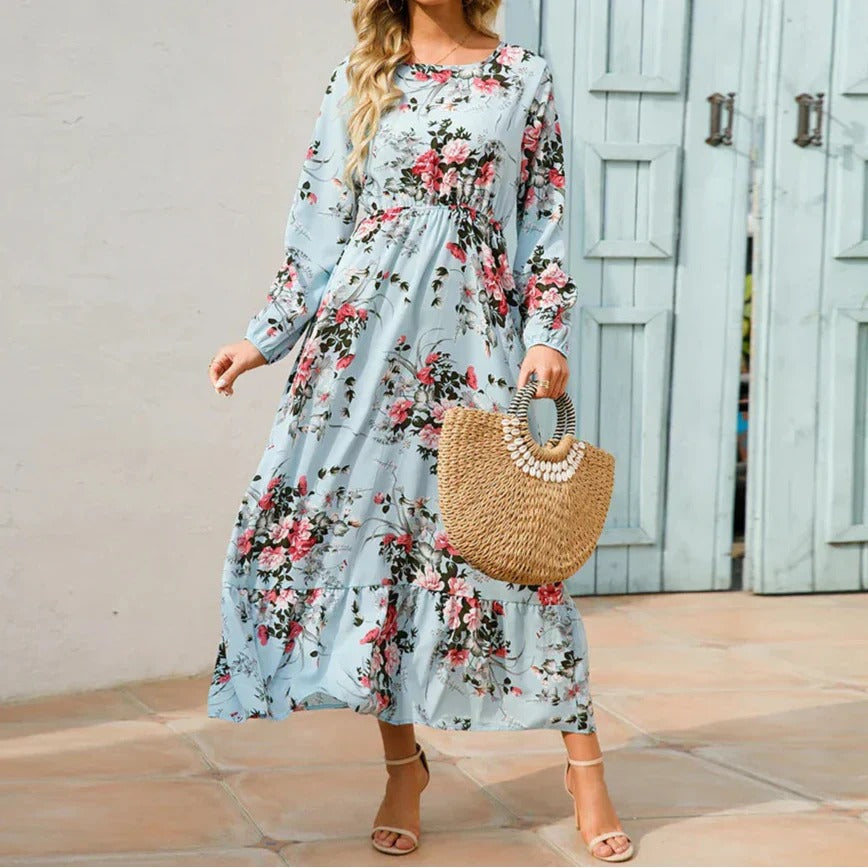 Long Sleeve Floral Maxi Dress