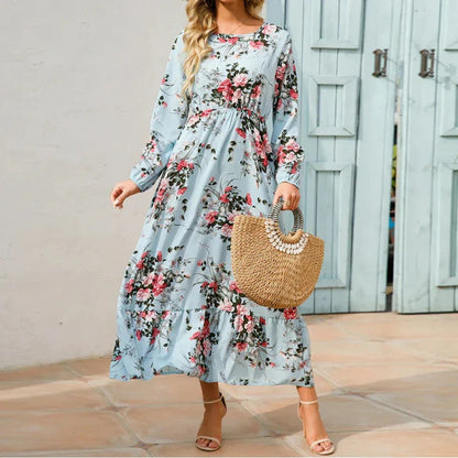 Long Sleeve Floral Maxi Dress