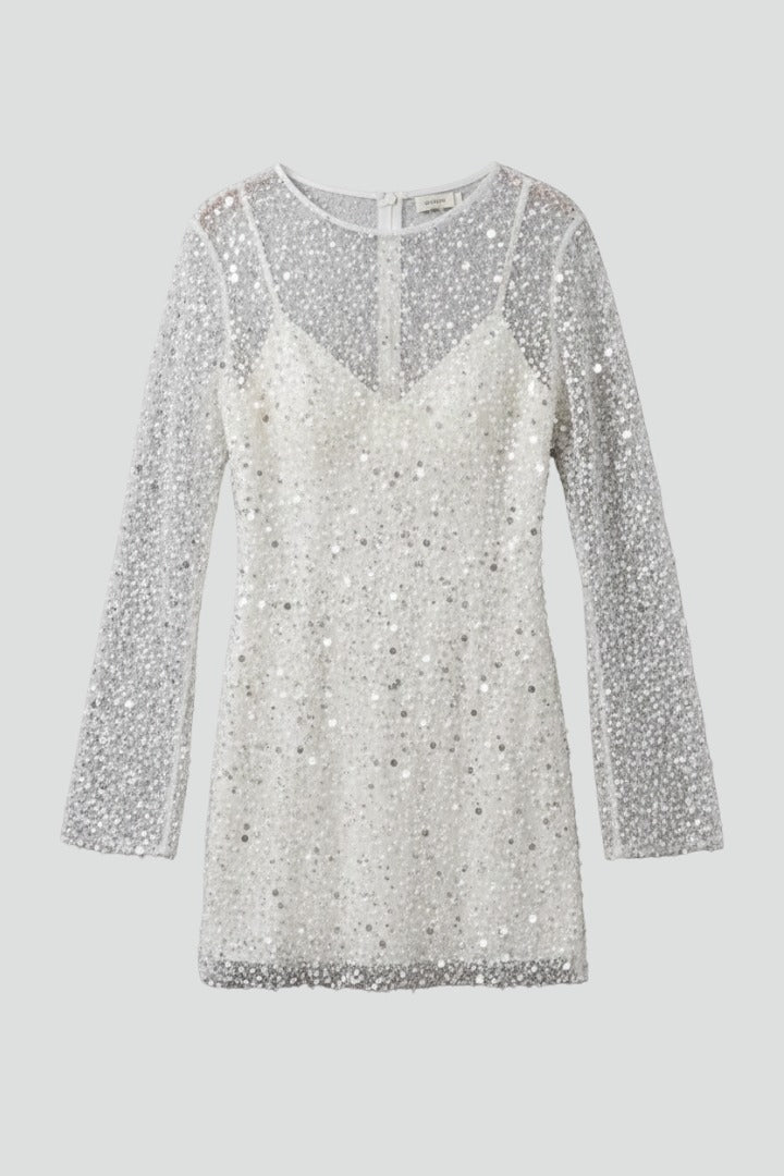 Long Sleeve Sequin Mini Dress