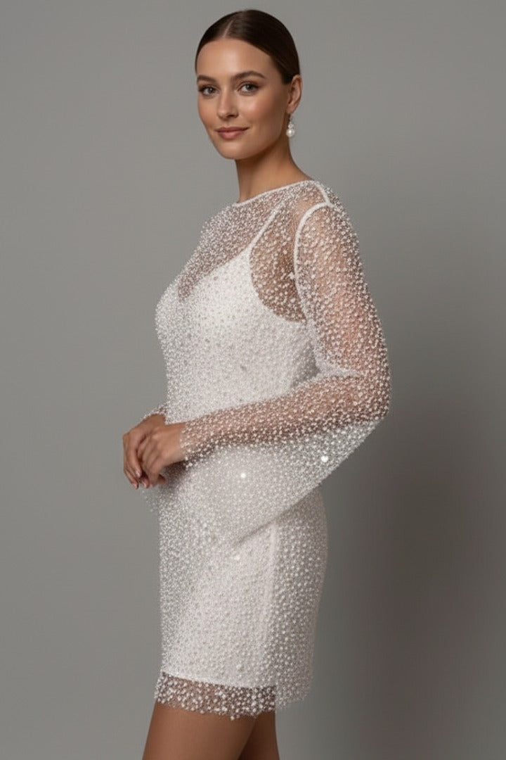 Long Sleeve Sequin Mini Dress
