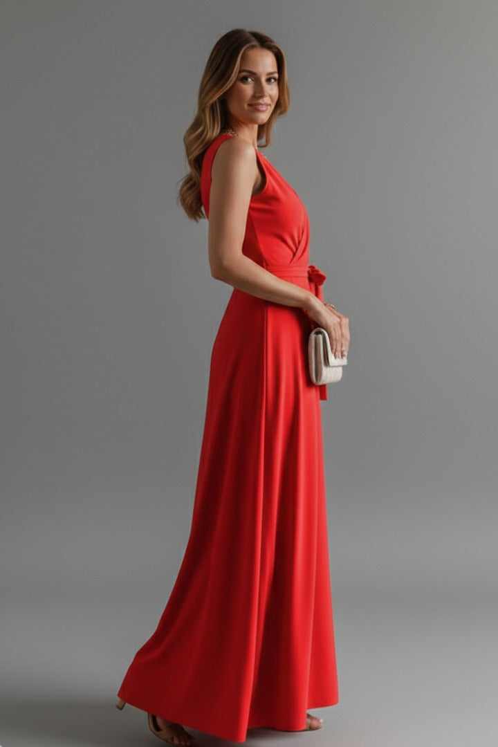Wedding Guest Wrap Maxi Dress