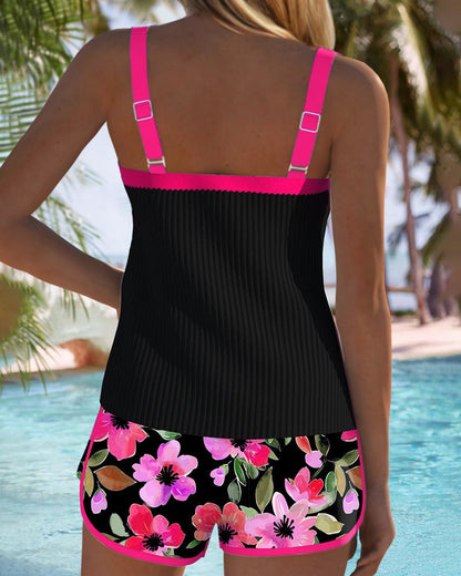 Tankini Swimsuit Two Piece Set