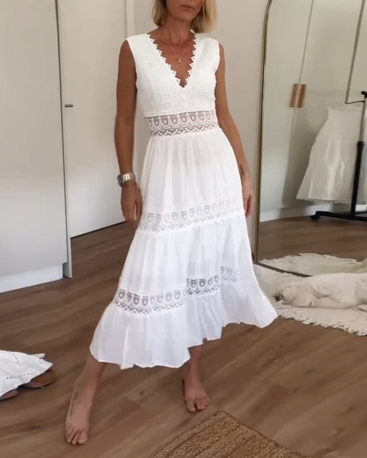 Boho Lace Maxi Dress