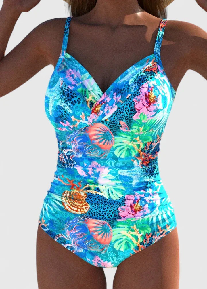 Floral One Piece Swimsuit
