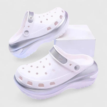 Orthopedic Platform Sandals - White