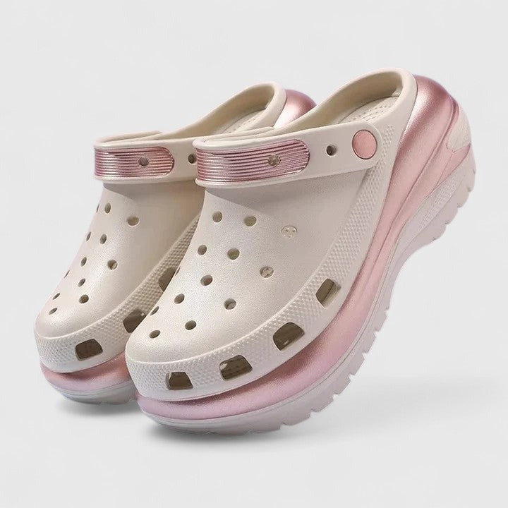Orthopedic Platform Sandals - Khaki