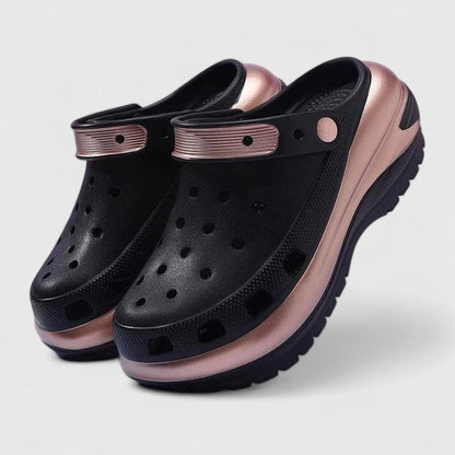 Orthopedic Platform Sandals - Black