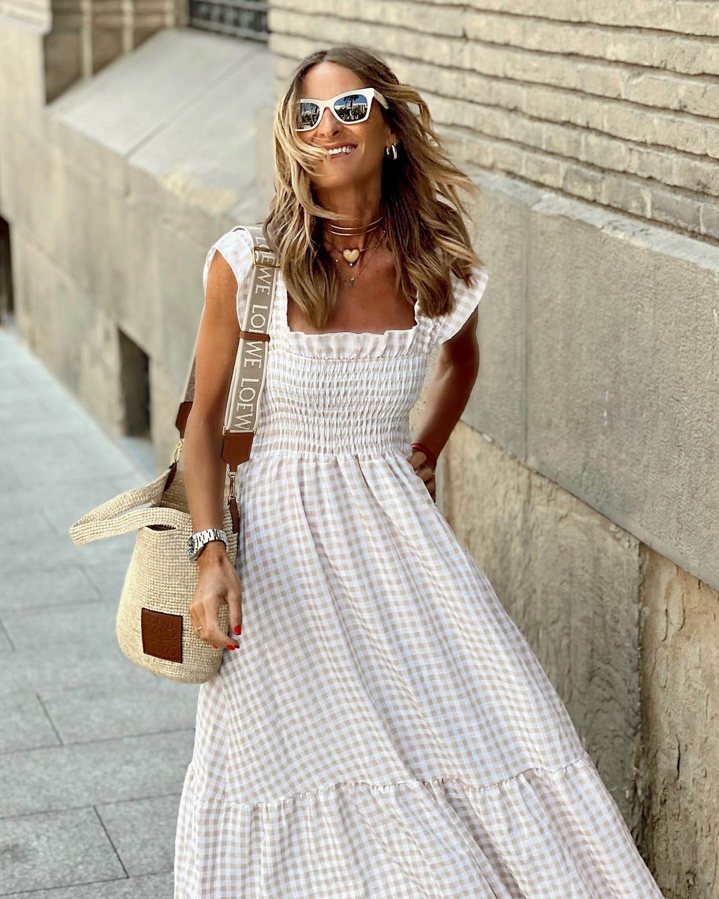 Women's Square Neck Maxi Dress