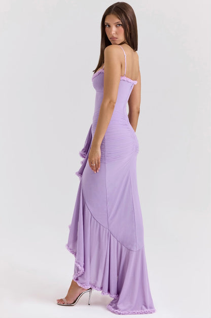 Ruched Bodycon Maxi Dress