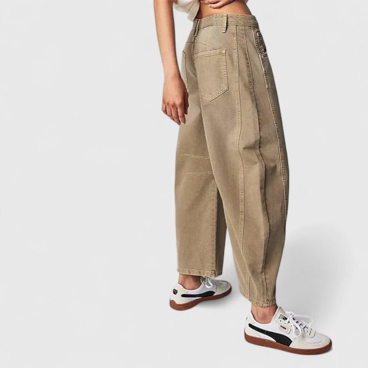 Women's Barrel-Leg Jeans