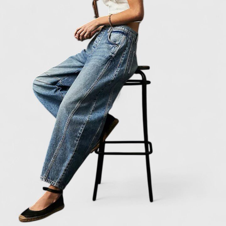 Women's Barrel-Leg Jeans