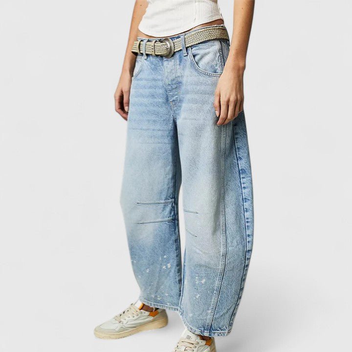Women's Barrel-Leg Jeans