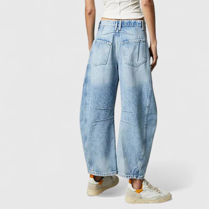 Women's Barrel-Leg Jeans