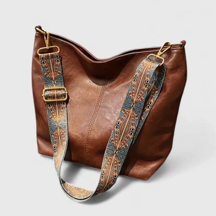 Women's Bucket Tote Bag - Brown