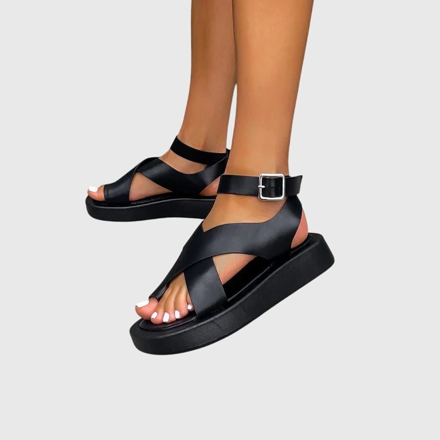 Women's Faux Leather Platform Sandals