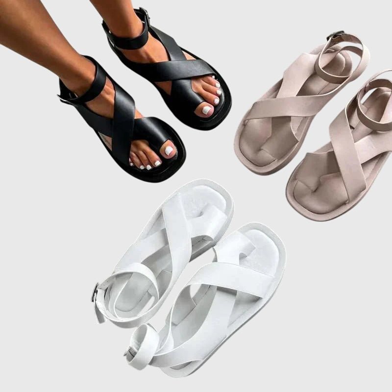 Women's Faux Leather Platform Sandals