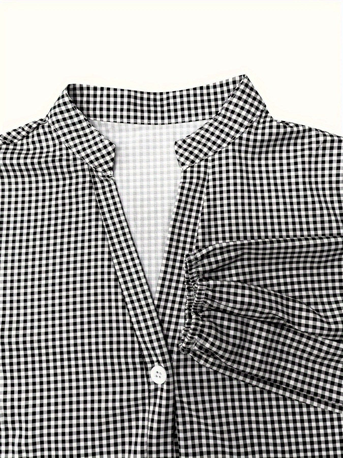 Gingham Tiered Mini Dress