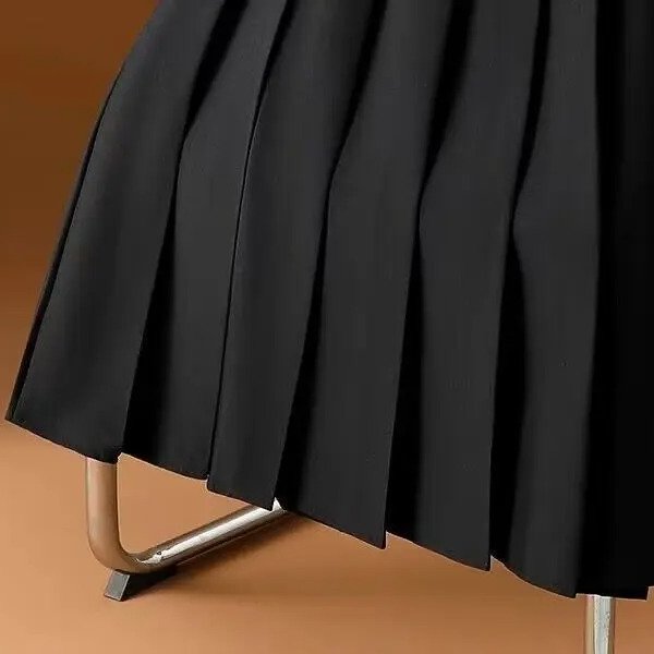 Women's Pleated High-Waisted Midi Skirt