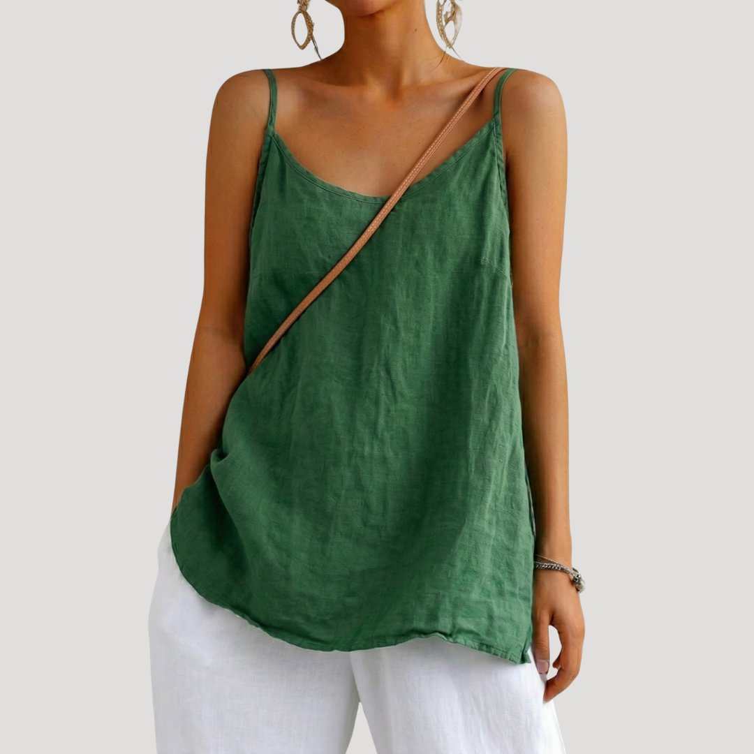 Women's V-Neck Camisole - Green