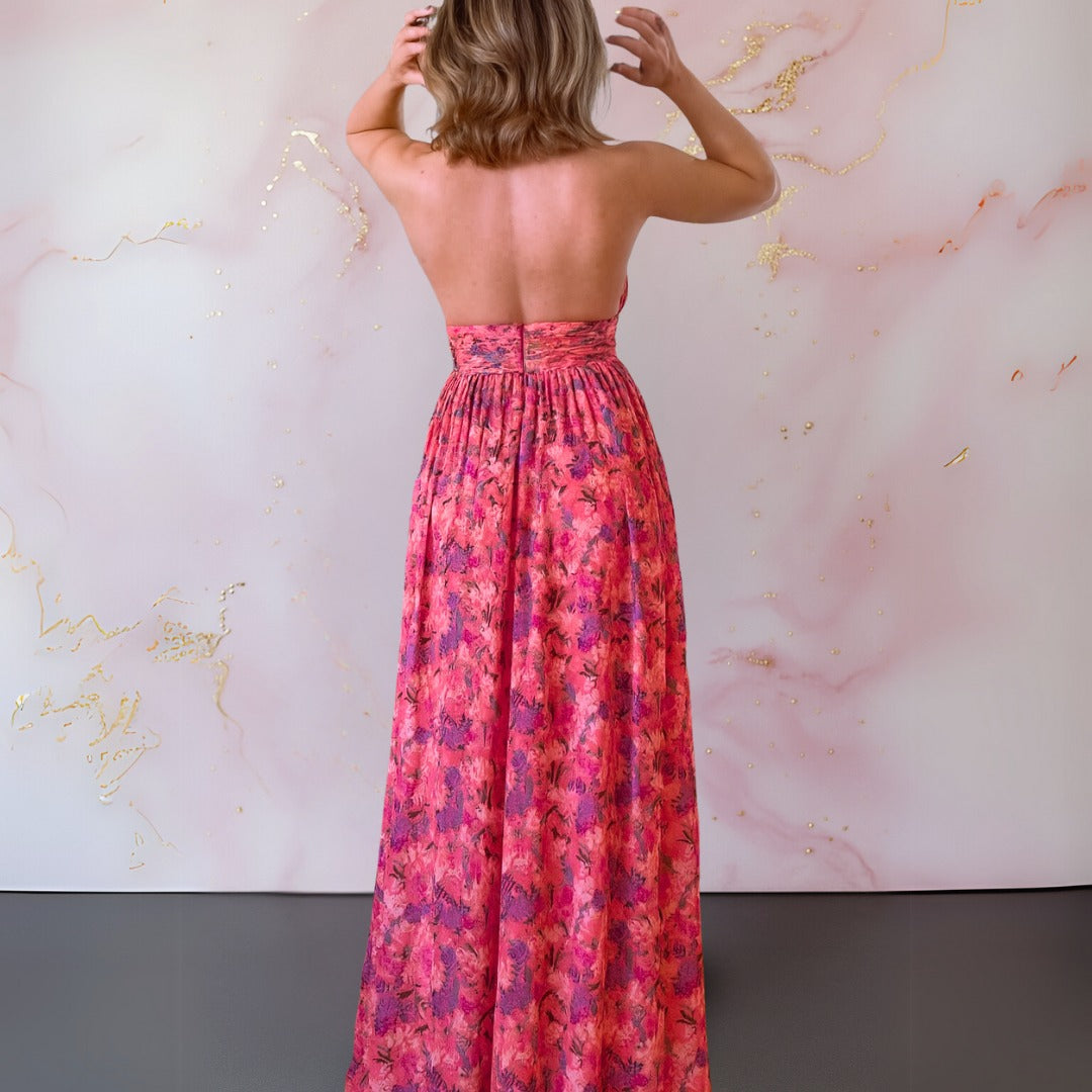 Floral Wedding Guest Maxi Dress