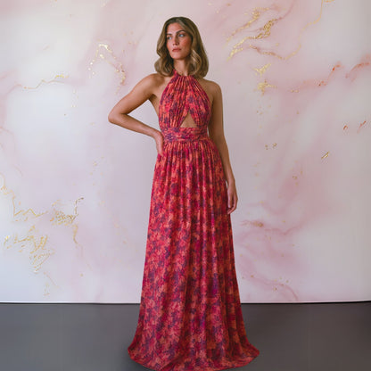 Floral Wedding Guest Maxi Dress
