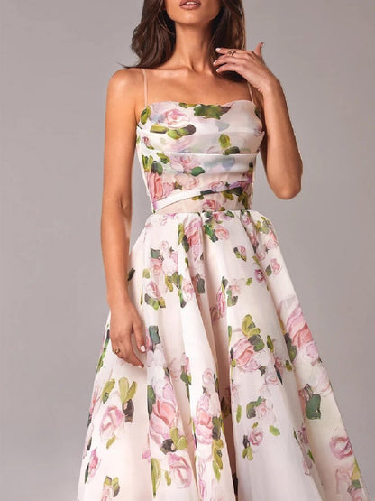 Floral Wedding Guest Midi Dress