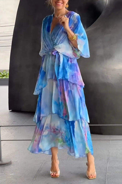 Floral Wedding Guest Maxi Dress