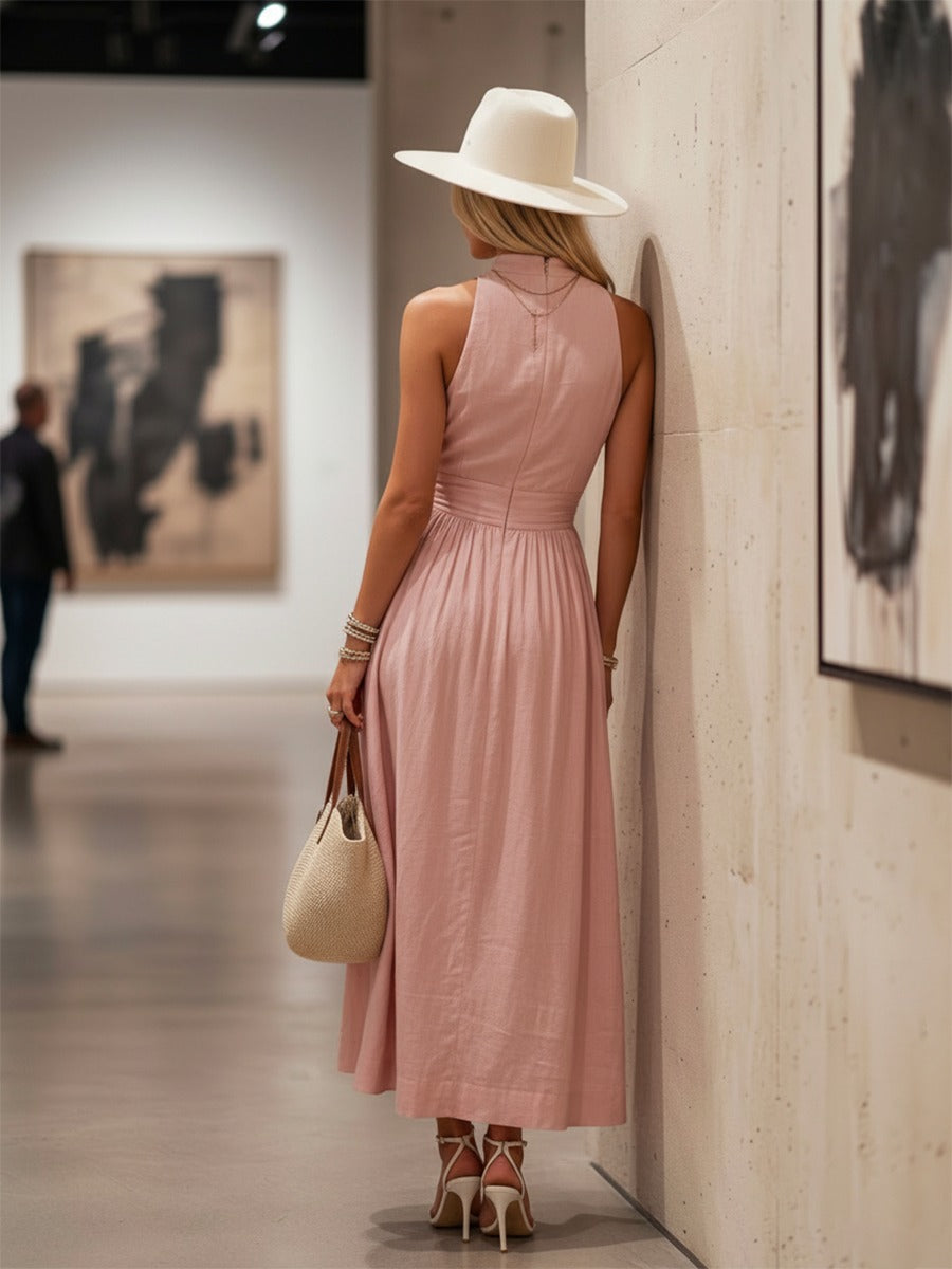 Vacation Halter Maxi Dress