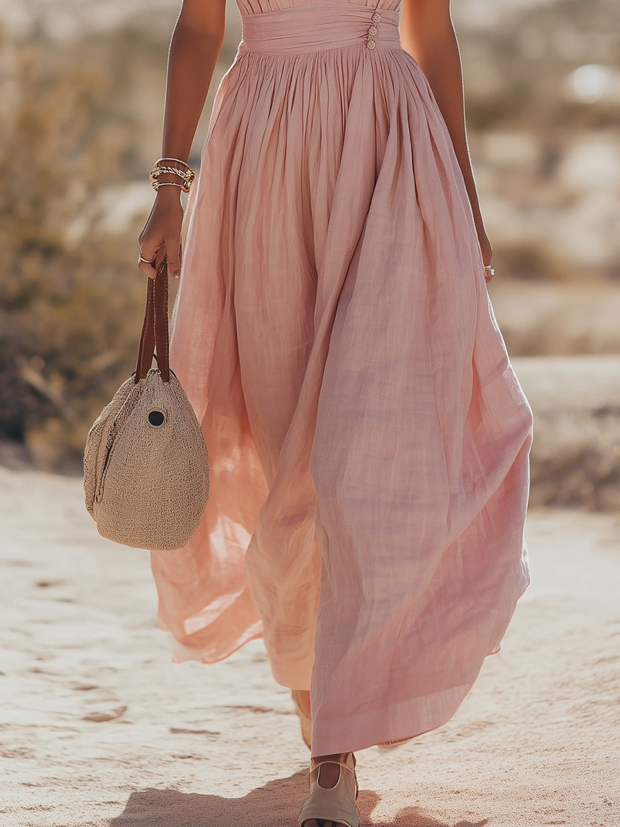 Vacation Halter Maxi Dress