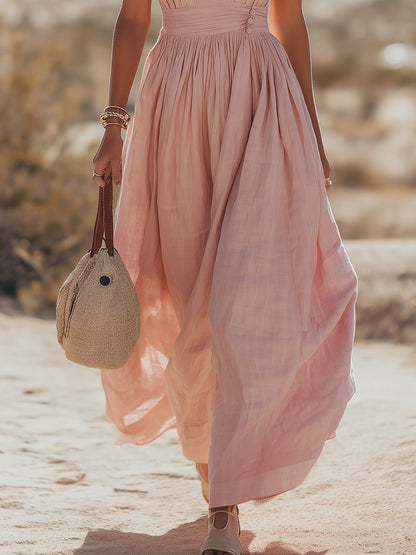Vacation Halter Maxi Dress