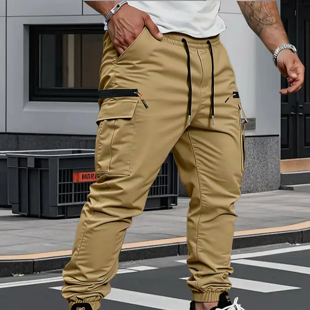 Men's Cargo Jogger Pants - Khaki