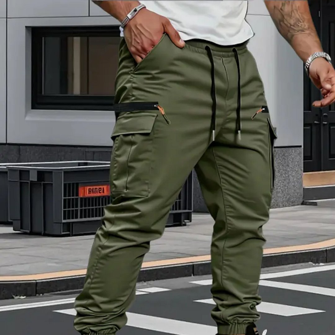 Men's Cargo Jogger Pants - Army Green