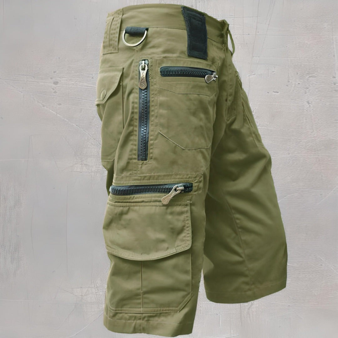 Relaxed Fit Cargo Shorts - Green