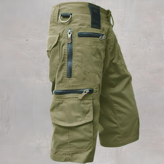 Relaxed Fit Cargo Shorts - Green