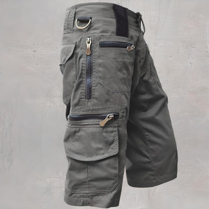 Relaxed Fit Cargo Shorts - Gray