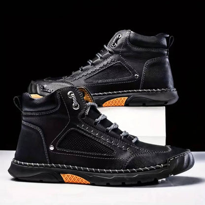 Lace Up Ankle Boots - Black