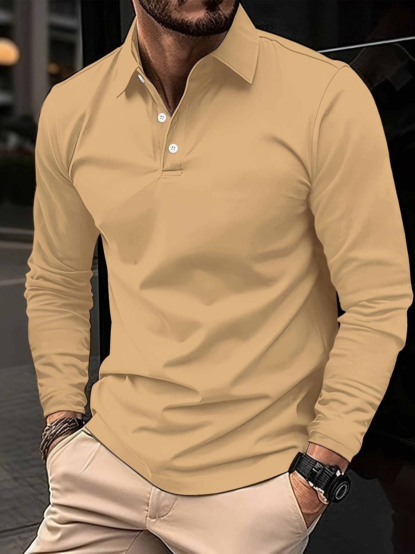 Long Sleeve Polo Shirt