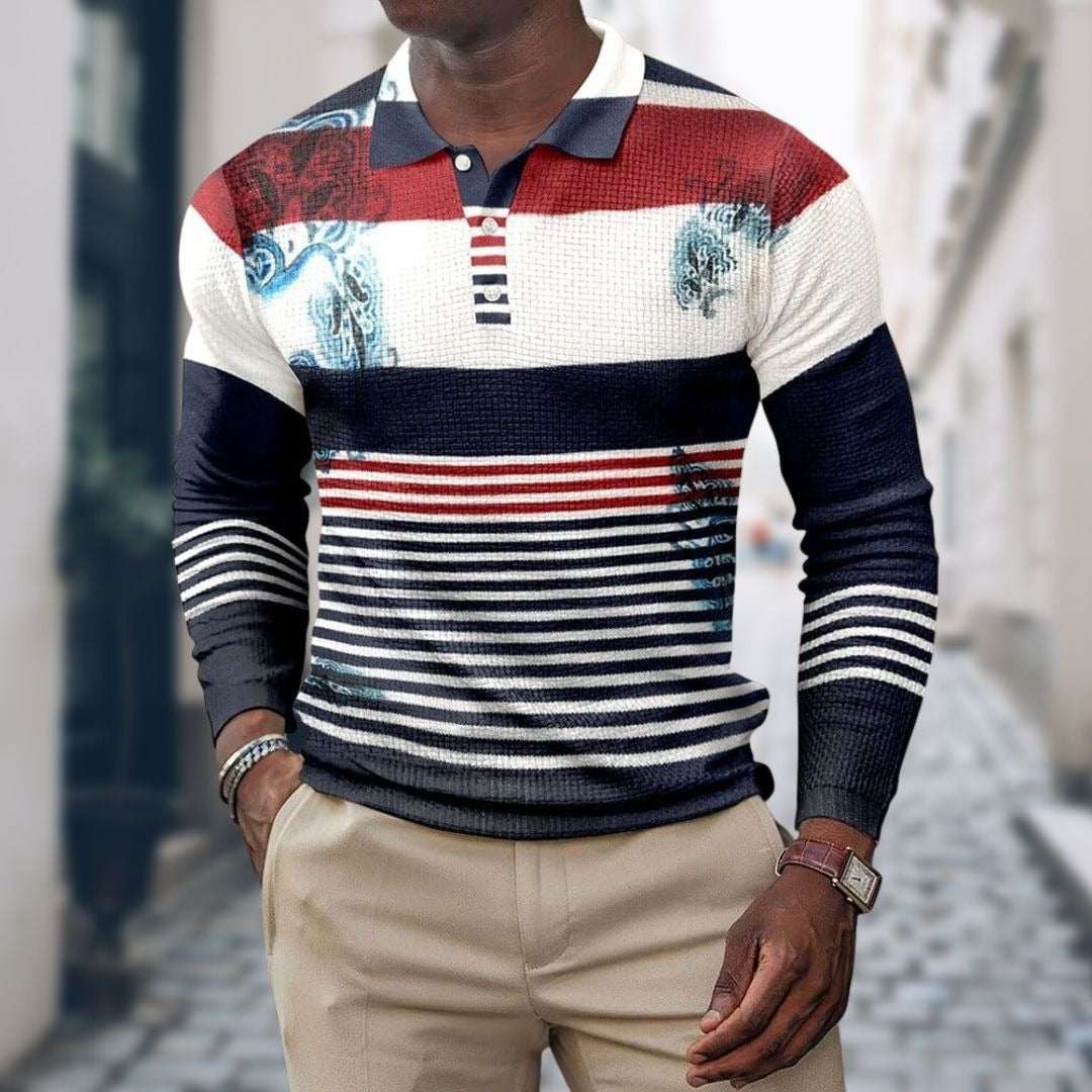 Slim Fit Striped Dress Shirt - White