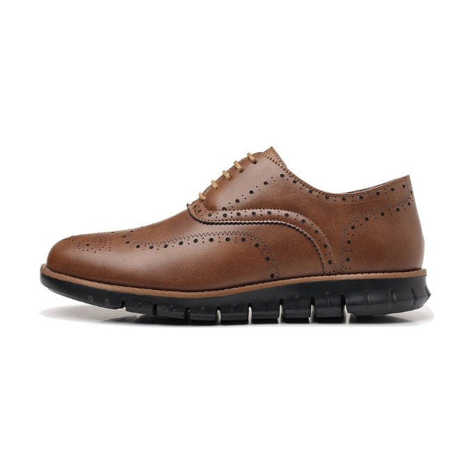 Men's Leather Wingtip Brogue Sneakers