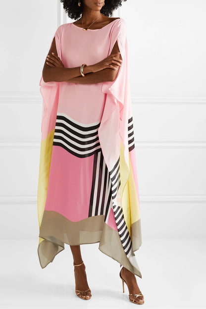 Formal Kaftan Maxi Dress - Pink