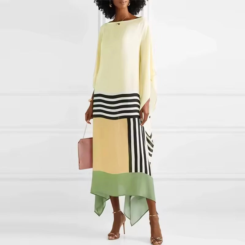 Formal Kaftan Maxi Dress - Yellow