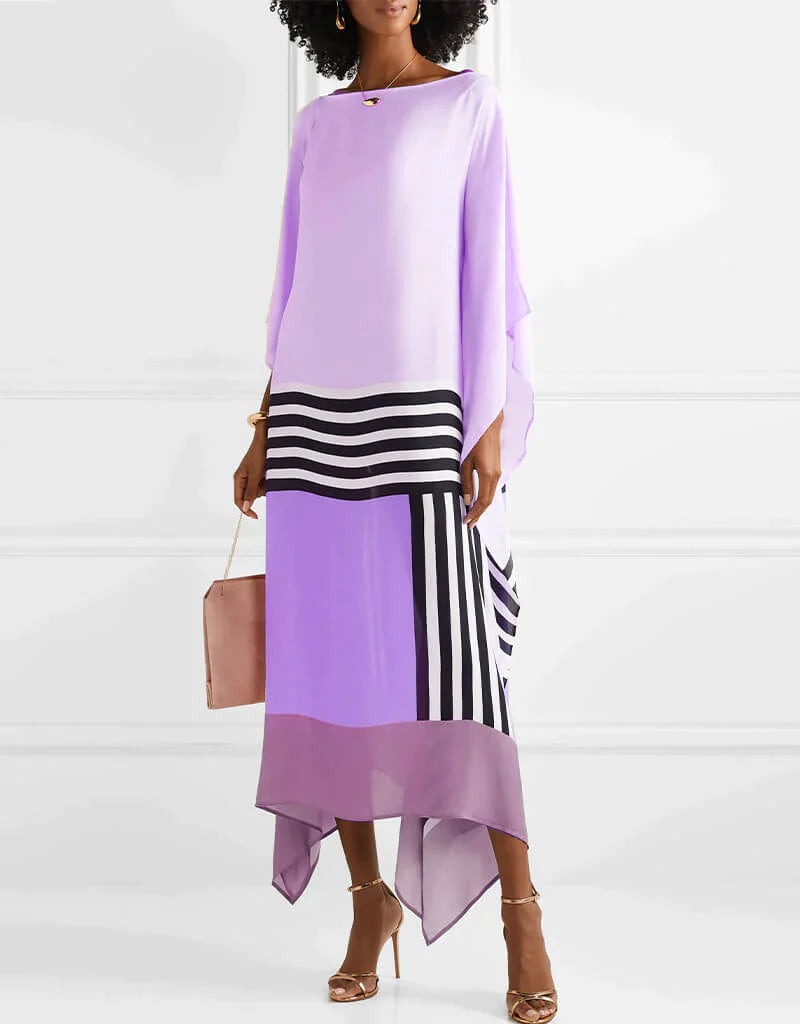 Formal Kaftan Maxi Dress - Purple