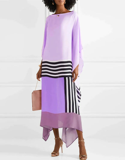Formal Kaftan Maxi Dress - Purple