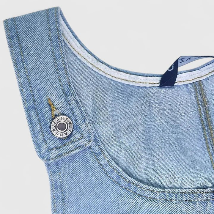Women's Denim Overall Mini Dress