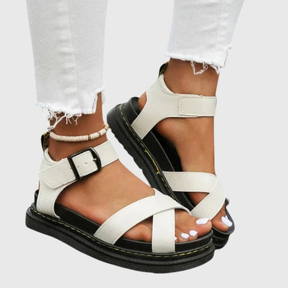 Chunky Platform Sandals - White