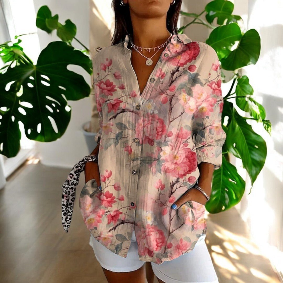 Women's Floral Oversized Blouse - Blume